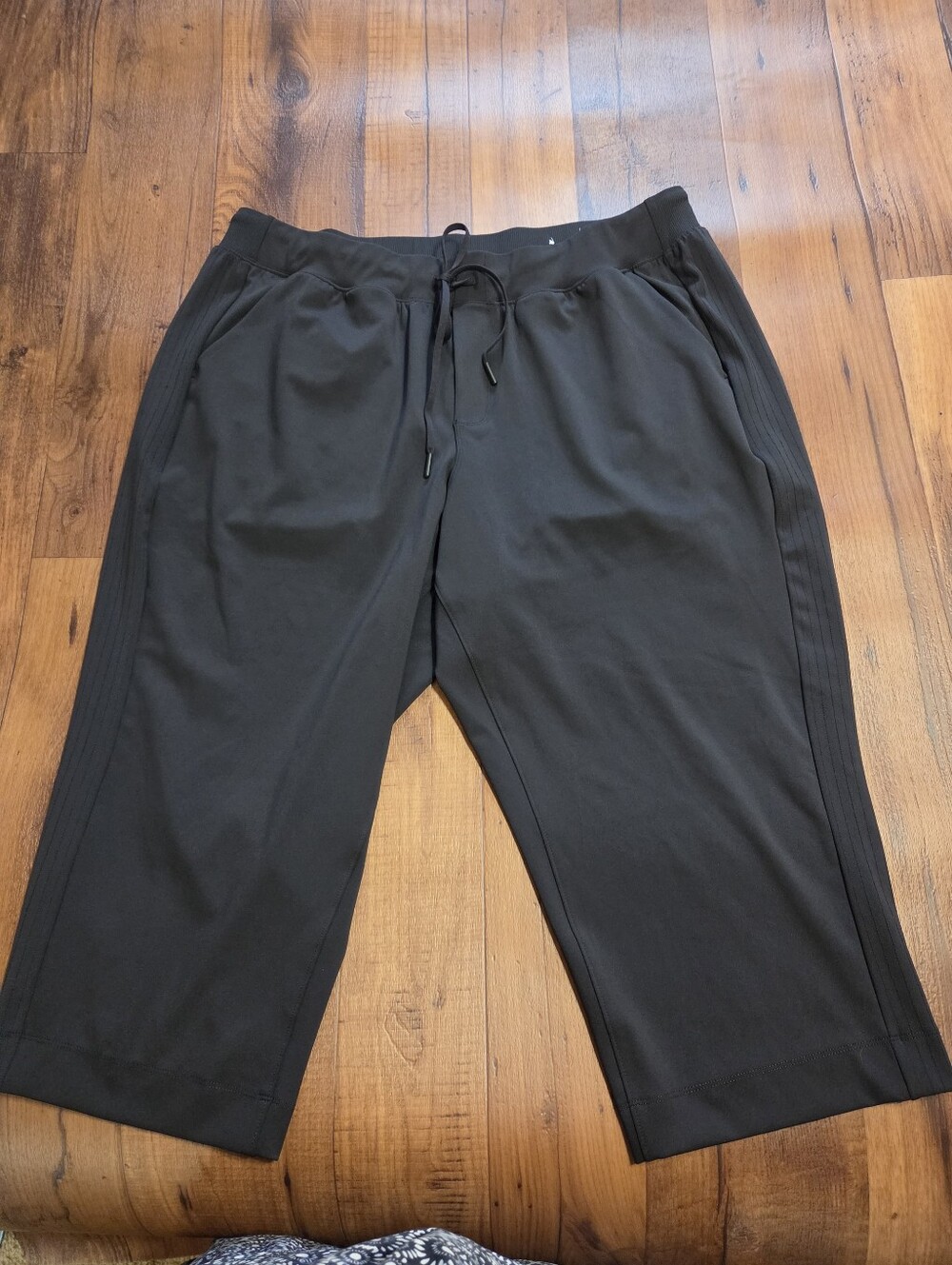Livi Lane Bryant Women's Black Casual Soft Cropped Drawstring Pants . Sz 18/20